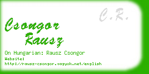 csongor rausz business card